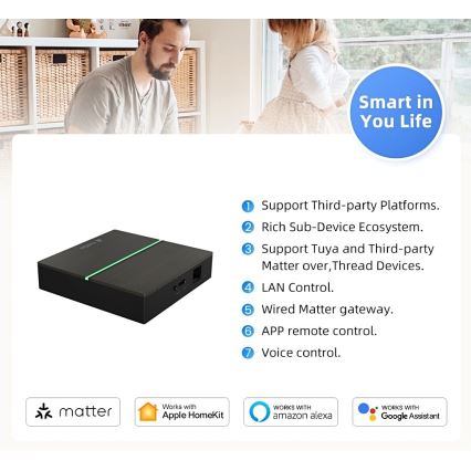 Immax NEO 07117-5 - Chytrý MATTER BRIDGE Zigbee 3.0 230V Tuya Wi-Fi
