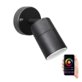 Immax NEO 07118B-2 - LED RGB Venkovní stmívatelné nástěnné bodové svítidlo PARED 1xGU10/5,5W/230V Wi-Fi Tuya IP65