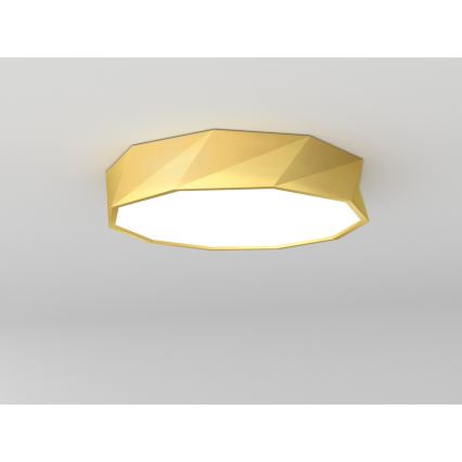 Immax NEO 07132-G60- LED SMART Stmívatelné stropní svítidlo DIAMANTE LED/43W/230V zlatá 60 cm Tuya ZigBee + dálkové ovládání 