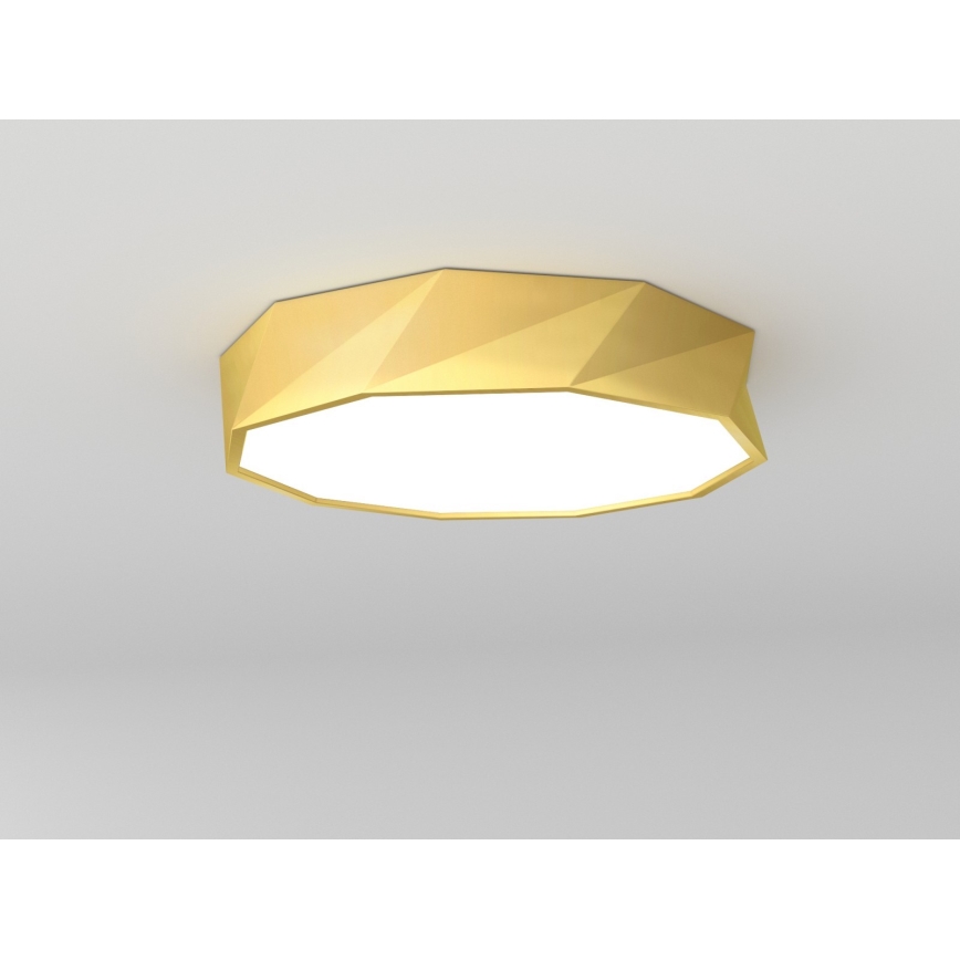 Immax NEO 07132-G60- LED SMART Stmívatelné stropní svítidlo DIAMANTE LED/43W/230V zlatá 60 cm Tuya ZigBee + dálkové ovládání 