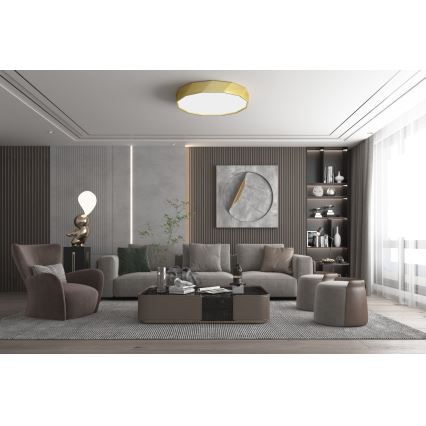 Immax NEO 07132-G80 - LED SMART Stmívatelné stropní svítidlo DIAMANTE LED/60W/230V zlatá 80 cm Tuya ZigBee + dálkové ovládání