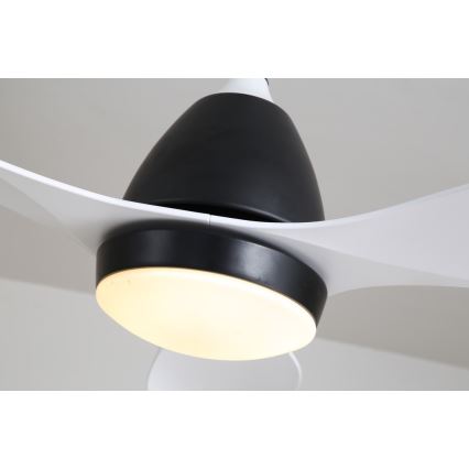 Immax NEO 07141-W - LED Stropní ventilátor NEO LITE FRESCO LED/18W/230V Tuya Wi-Fi bílá/černá + dálkové ovládání