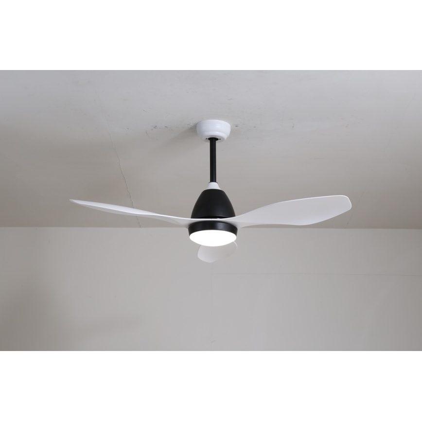 Immax NEO 07141-W - LED Stropní ventilátor NEO LITE FRESCO LED/18W/230V Tuya Wi-Fi bílá/černá + dálkové ovládání