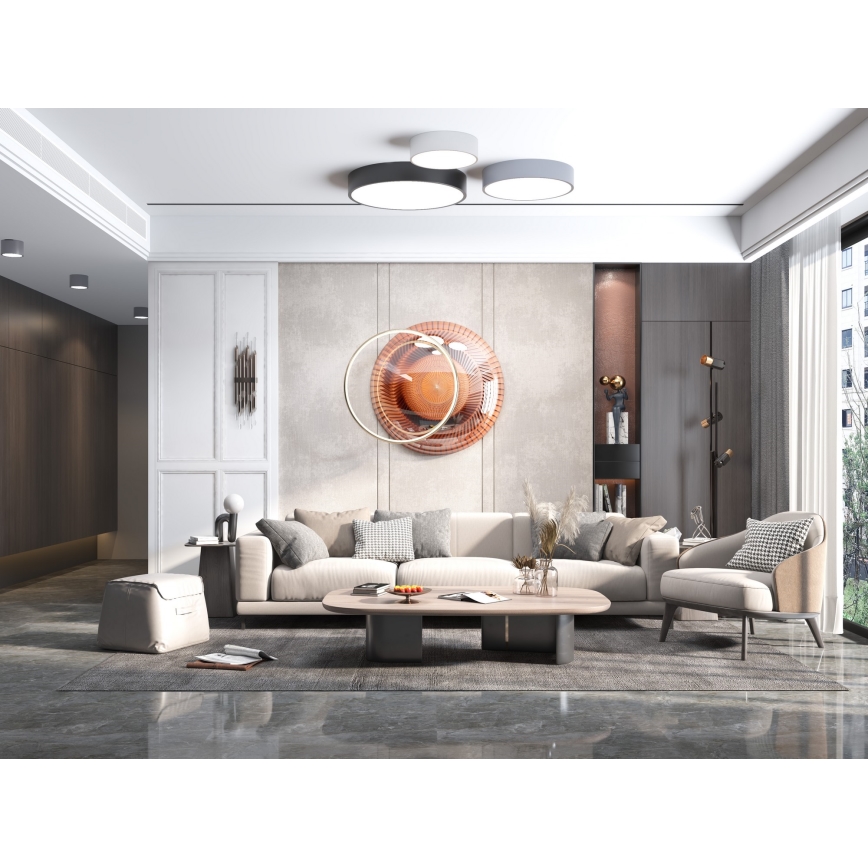 Immax NEO 07143-GR80 - LED Stmívatelné stropní svítidlo RONDATE LED/65W/230V Tuya šedá + dálkové ovládání