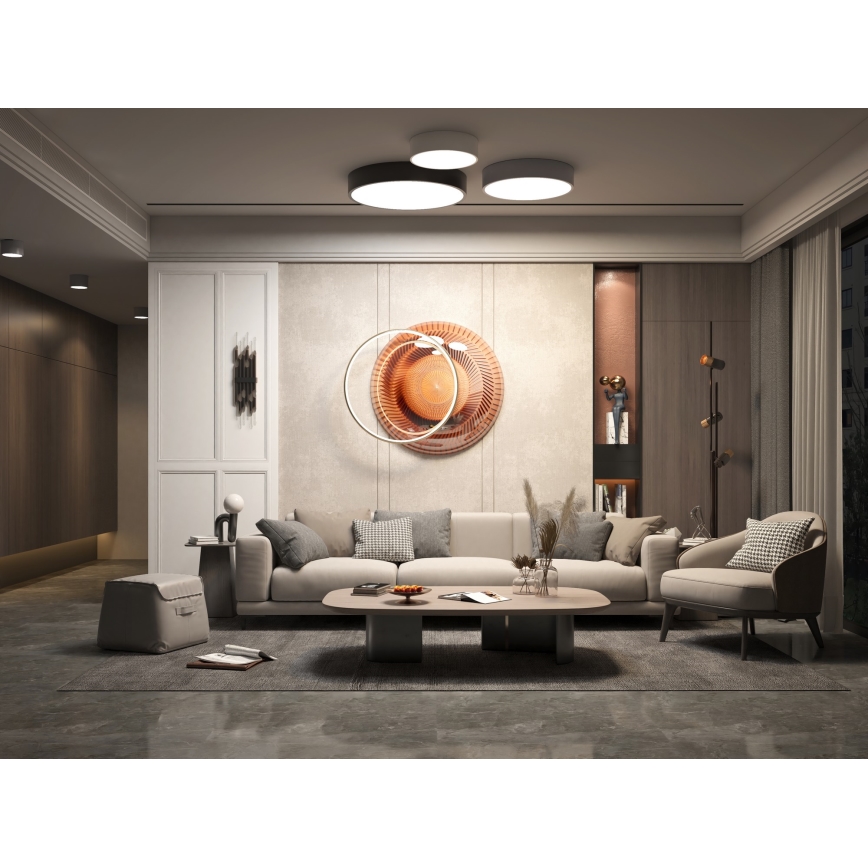 Immax NEO 07143-GR80 - LED Stmívatelné stropní svítidlo RONDATE LED/65W/230V Tuya šedá + dálkové ovládání