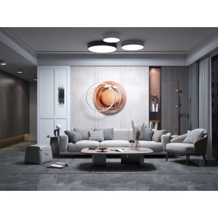 Immax NEO 07143-GR80 - LED Stmívatelné stropní svítidlo RONDATE LED/65W/230V Tuya šedá + dálkové ovládání