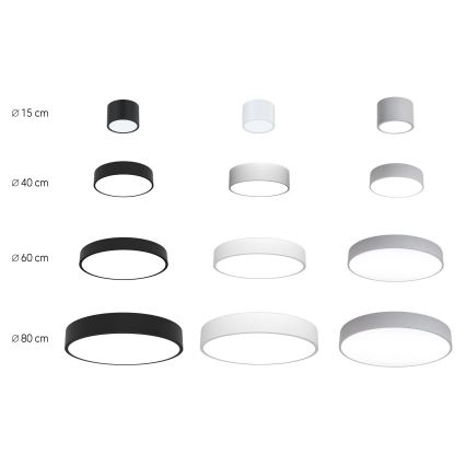 Immax NEO 07143-GR80 - LED Stmívatelné stropní svítidlo RONDATE LED/65W/230V Tuya šedá + dálkové ovládání