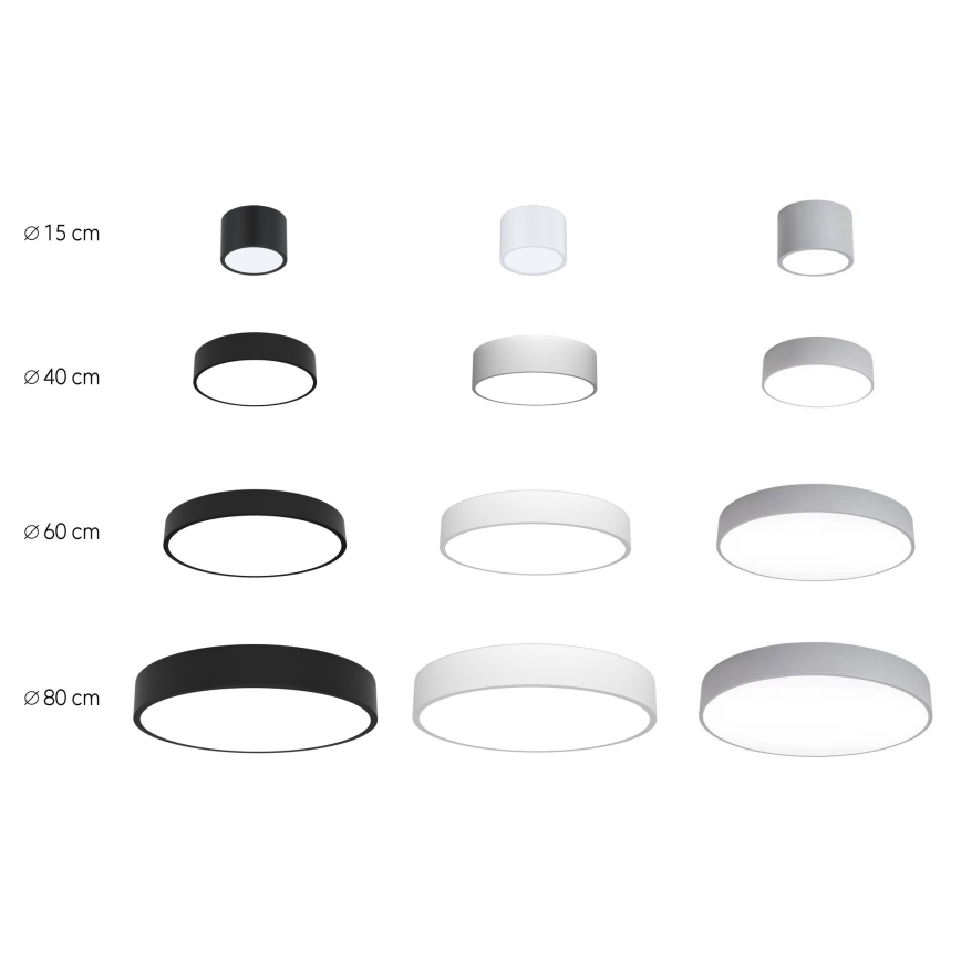 Immax NEO 07143-GR80 - LED Stmívatelné stropní svítidlo RONDATE LED/65W/230V Tuya šedá + dálkové ovládání