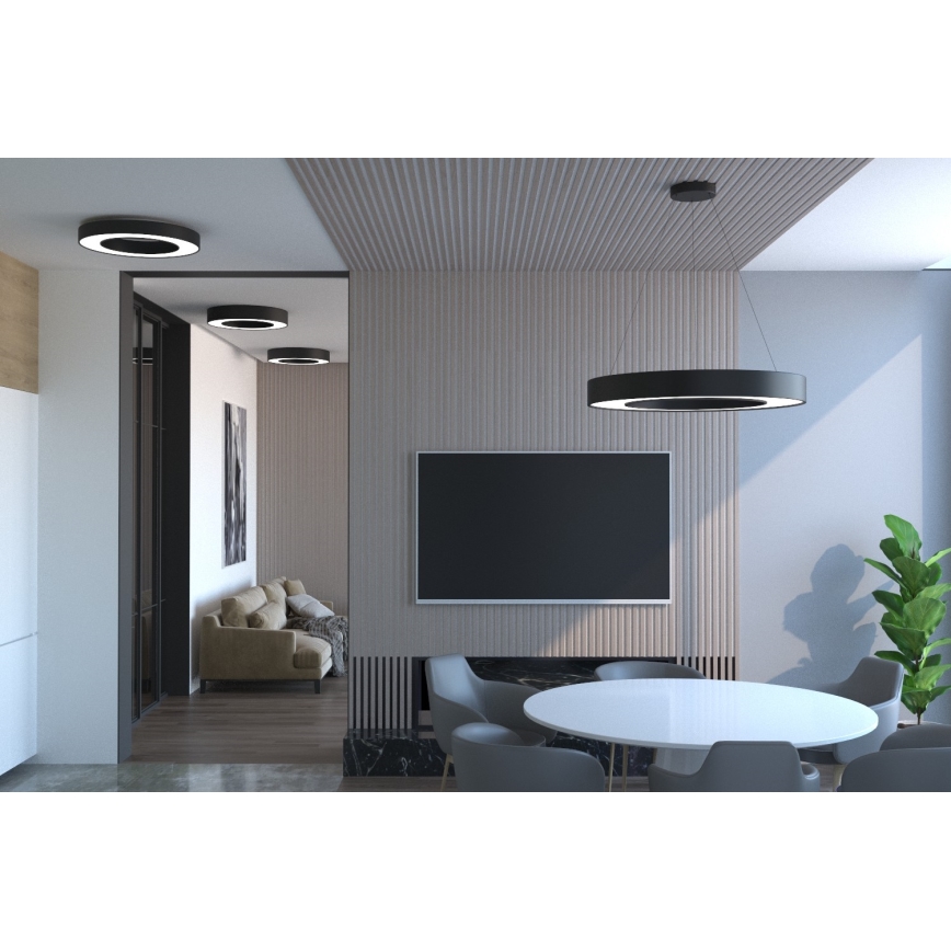 Immax NEO 07144-GR95 - LED Stmívatelné stropní svítidlo PASTEL LED/66W/230V Tuya šedá + dálkové ovládání