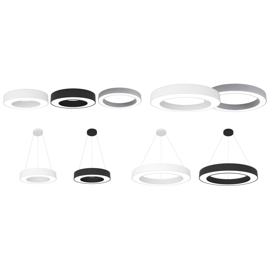 Immax NEO 07144-GR95 - LED Stmívatelné stropní svítidlo PASTEL LED/66W/230V Tuya šedá + dálkové ovládání