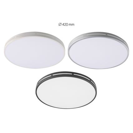 Immax NEO 07147-S42 - LED Stmívatelné stropní svítidlo NEO LITE VISTAS LED/24W/230V Tuya Wi-Fi stříbrná + dálkové ovládání