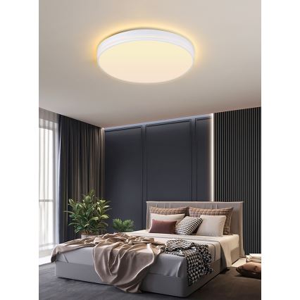 Immax NEO 07149-W51 - LED Stmívatelné stropní svítidlo NEO LITE AREAS LED/48W/230V Tuya Wi-Fi bílá + dálkové ovládání