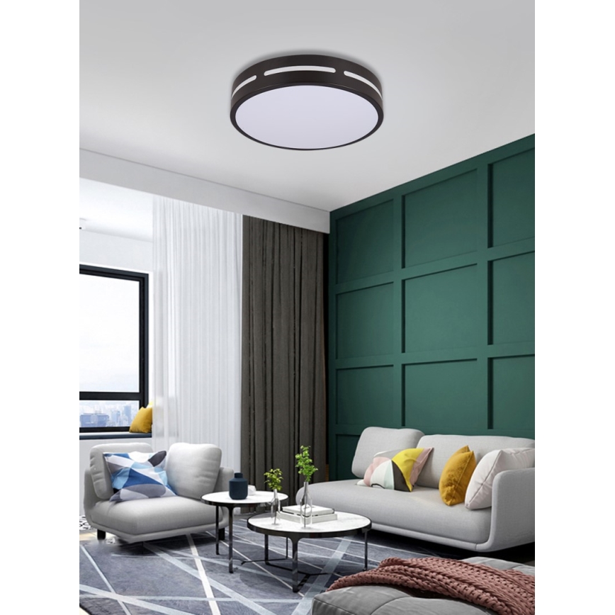 Immax NEO 07152-B30 - LED Stmívatelné stropní svítidlo NEO LITE PERFECTO LED/24W/230V Wi-Fi Tuya černá + dálkové ovládání