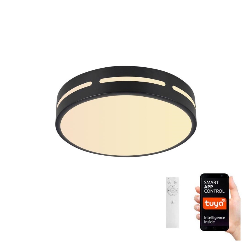 Immax NEO 07152-B50 - LED Stmívatelné stropní svítidlo NEO LITE PERFECTO LED/48W/230V Wi-Fi Tuya černá + dálkové ovládání