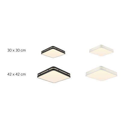 Immax NEO 07154-B30 - LED Stmívatelné stropní svítidlo NEO LITE PERFECTO LED/24W/230V Wi-Fi Tuya černá + dálkové ovládání