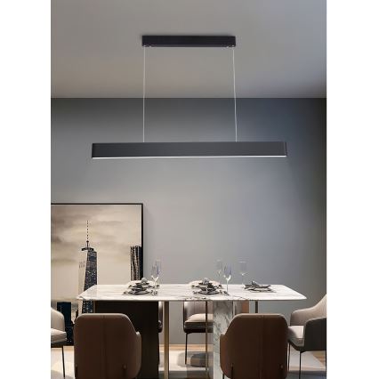 Immax NEO 07157-B120X - LED RGB+CCT Stmívatelný lustr na lanku MILANO LED/40W/230V Tuya černá