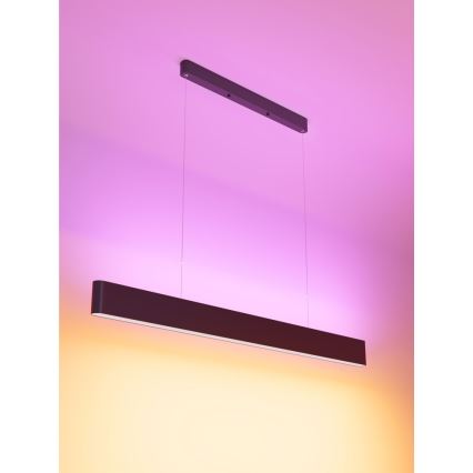 Immax NEO 07157-B120X - LED RGB+CCT Stmívatelný lustr na lanku MILANO LED/40W/230V Tuya černá