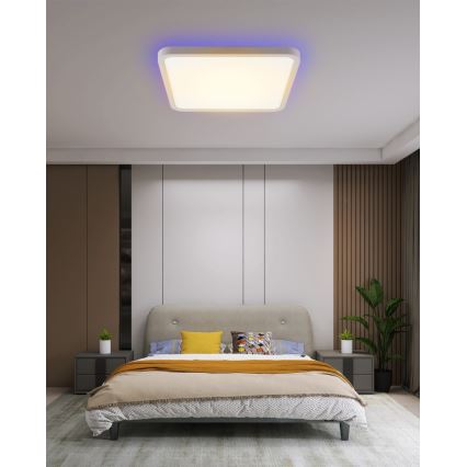 Immax NEO 07168-W40 - LED RGB+CCT Stmívatelné stropní svítidlo NEO LITE TUDO LED/50W/230V Wi-Fi Tuya bílá + dálkové ovládání