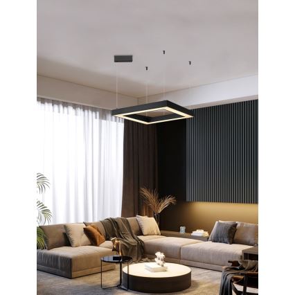 Immax NEO 07173L - LED Stmívatelný lustr na lanku CANTO LED/60W/230V černá Tuya + dálkové ovládání