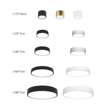 Immax NEO 07201L - LED Stmívatelné stropní svítidlo RONDATE LED/28W/230V černá Tuya + dálkové ovládání