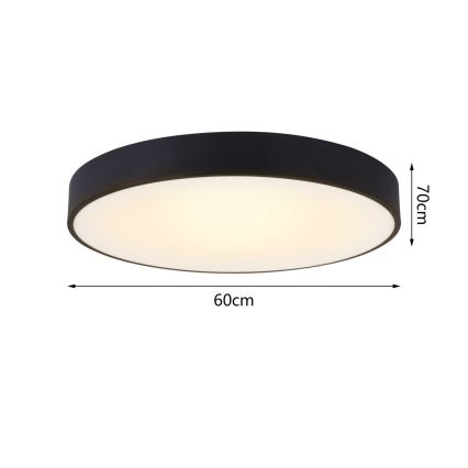 Immax NEO 07202L - LED Stmívatelné stropní svítidlo RONDATE LED/53W/230V černá Tuya + dálkové ovládání