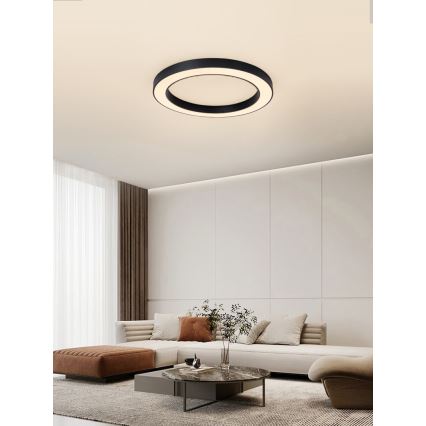 Immax NEO 07210L - LED Stmívatelné stropní svítidlo PASTEL LED/68W/230V 95 cm černá Tuya + dálkové ovládání