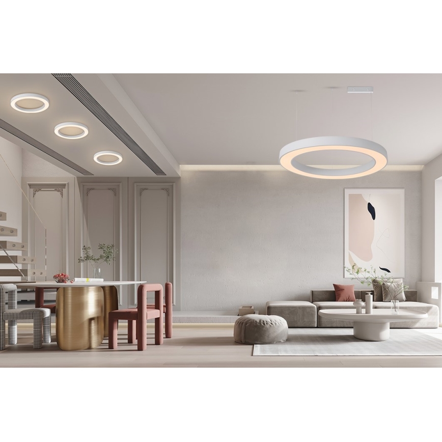 Immax NEO 07212L - LED Stmívatelné svítidlo PASTEL LED/53W/230V bílá Tuya + dálkové ovládání