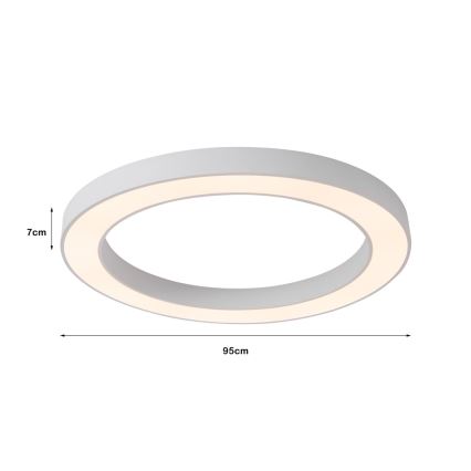 Immax NEO 07213L - LED Stmívatelné stropní svítidlo PASTEL LED/68W/230V 95 cm bílá Tuya + dálkové ovládání