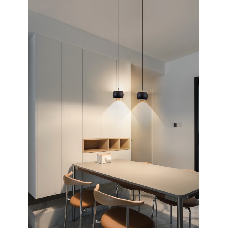 Immax NEO 07219L - LED Stmívatelný lustr na lanku DORMINE LED/6W/230V matná černá Tuya + dálkové ovládání