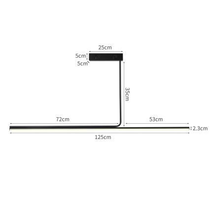 Immax NEO 07235L - LED Stmívatelný lustr na tyči NEO LITE ASTA LED/28W/230V Wi-Fi Tuya 2700-6500K + dálkové ovládání