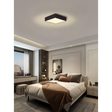 Immax NEO 07237L - LED Stmívatelné stropní svítidlo CANTO LED/22W/230V černá Tuya + dálkové ovládání