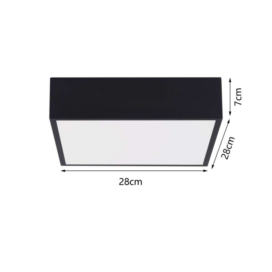 Immax NEO 07237L - LED Stmívatelné stropní svítidlo CANTO LED/22W/230V černá Tuya + dálkové ovládání