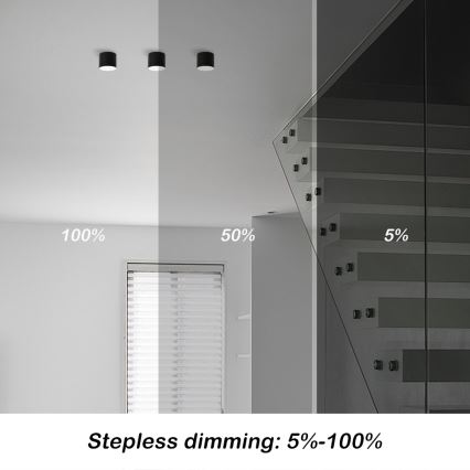 Immax NEO 07242L - LED Stmívatelné stropní svítidlo RONDATE LED/18W/230V 11,5 cm Wi-Fi Tuya