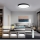 Immax NEO 07249L - LED Stmívatelné stropní svítidlo NEO LITE SEMPLICI LED/48W/230V 3000-6000K pr. 50 cm Wi-Fi Tuya černá + dálkové ovládání
