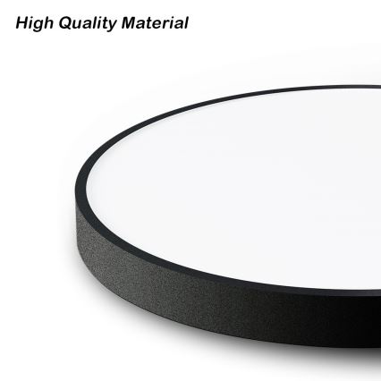 Immax NEO 07250L - LED Stmívatelné stropní svítidlo NEO LITE SEMPLICI LED/60W/230V 3000-6000K Wi-Fi Tuya černá + dálkové ovládání