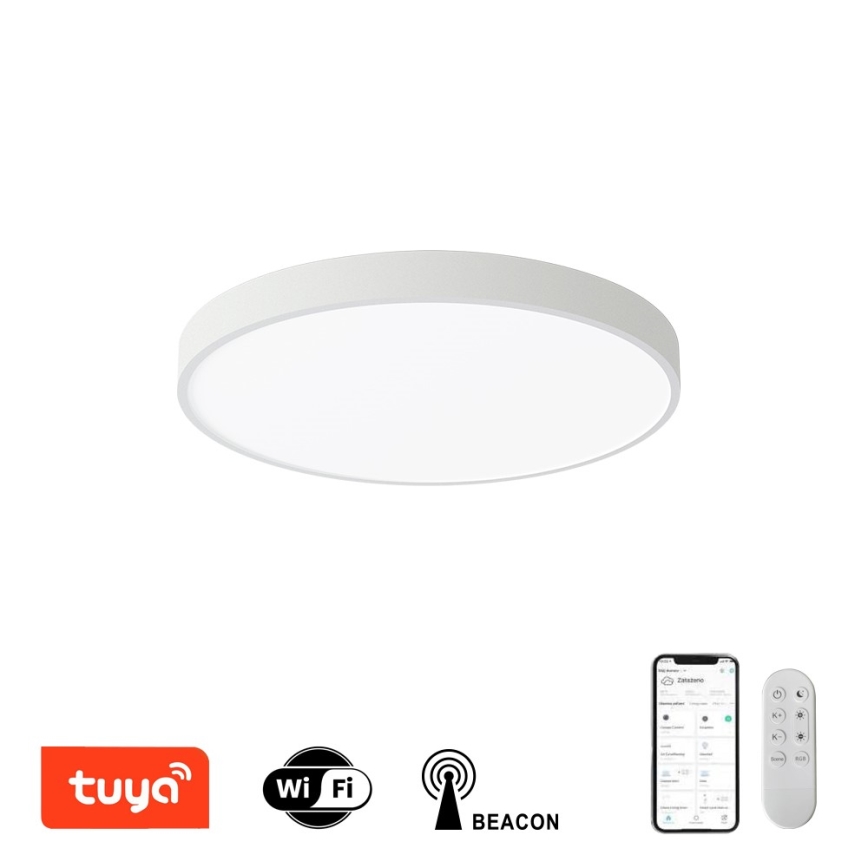 Immax NEO 07251L - LED Stmívatelné stropní svítidlo NEO LITE SEMPLICI LED/36W/230V 3000-6000K Wi-Fi Tuya bílá + dálkové ovládání