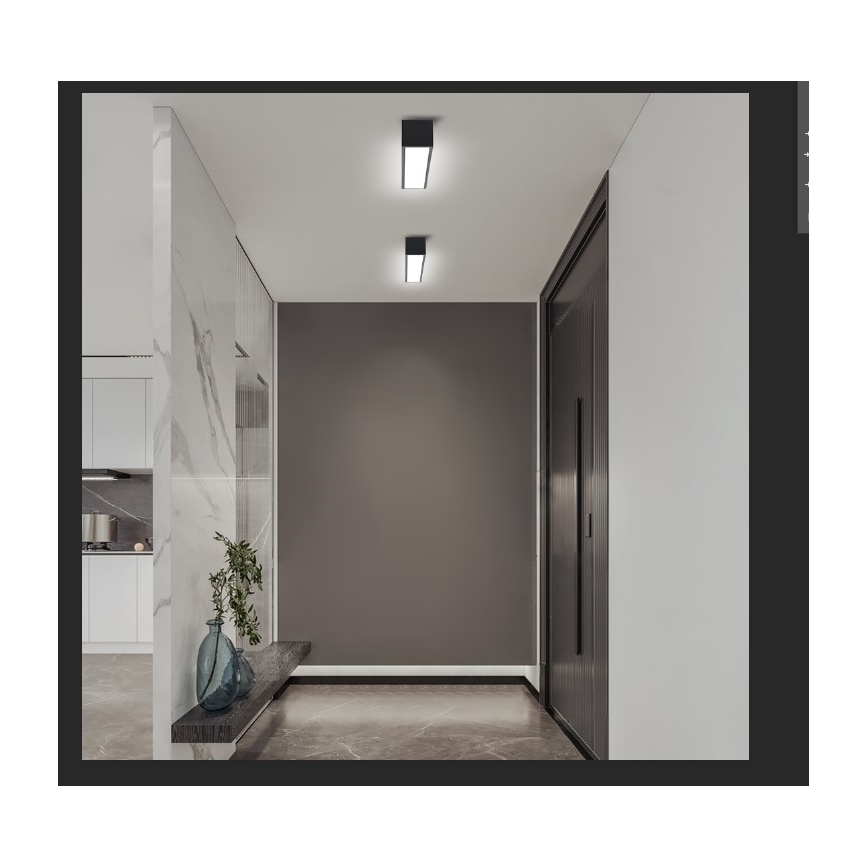 Immax NEO 07254L - LED Stmívatelné stropní svítidlo NEO LITE LUNGO LED/20W/230V 3000-6000K Wi-Fi Tuya černá + dálkové ovládání
