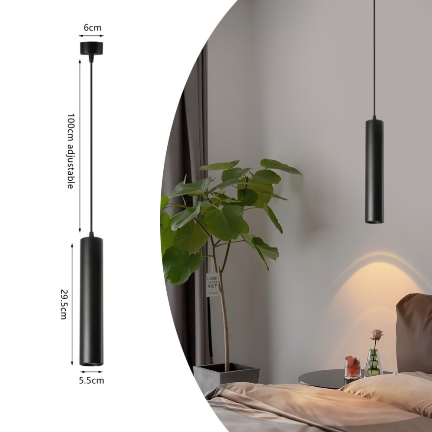 Immax NEO 07271Z - LED RGB+CCT Stmívatelný lustr na lanku NEO PUNTO 1xGU10/4,8W/230V Tuya