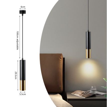 Immax NEO 07273Z - LED RGB+CCT Stmívatelný lustr na lanku NEO PUNTO 1xGU10/4,8W/230V Tuya