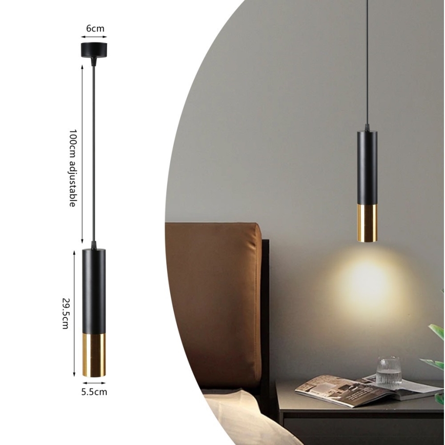 Immax NEO 07273Z - LED RGB+CCT Stmívatelný lustr na lanku NEO PUNTO 1xGU10/4,8W/230V Tuya