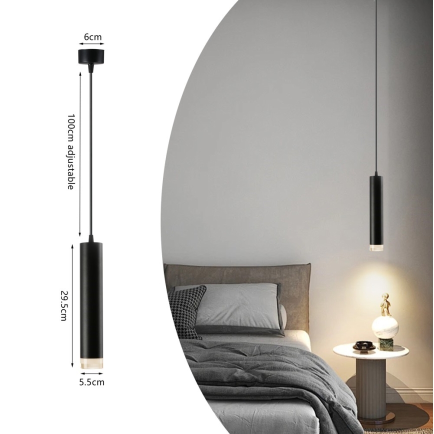 Immax NEO 07275Z - LED RGB+CCT Stmívatelný lustr na lanku NEO PUNTO 1xGU10/4,8W/230V Tuya