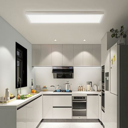 Immax NEO 07276L - LED Stmívatelné koupelnové stropní svítidlo NEO LITE FRAME LED/50W/230V IP44 Wi-Fi Tuya + dálkové ovládání bílá