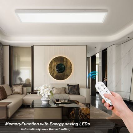 Immax NEO 07276L - LED Stmívatelné koupelnové stropní svítidlo NEO LITE FRAME LED/50W/230V IP44 Wi-Fi Tuya + dálkové ovládání bílá