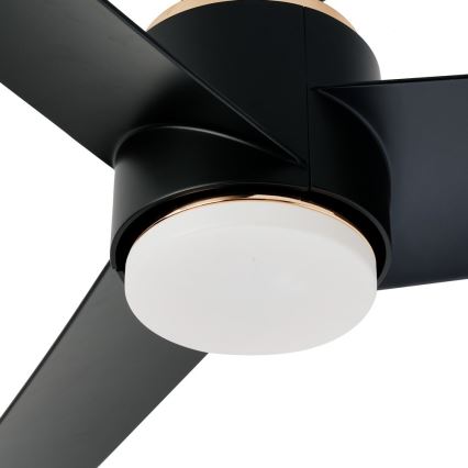 Immax NEO 07280L - LED Stmívatelný stropní ventilátor BEAUTY LED/18W/230V Wi-Fi Tuya černá + dálkové ovládání