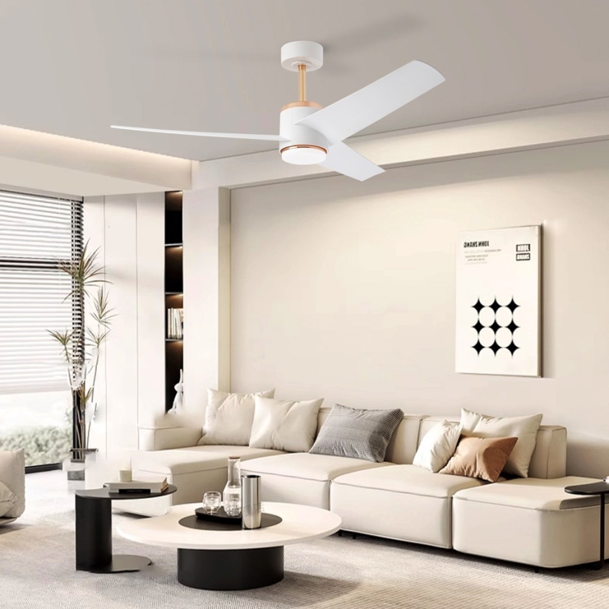 Immax NEO 07281L - LED+CCT Stmívatelný stropní ventilátor BEAUTY LED/18W/230V 3000/4000/6000K Wi-Fi Tuya + dálkové ovládání