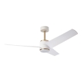 Immax NEO 07281L - LED+CCT Stmívatelný stropní ventilátor BEAUTY LED/18W/230V 3000/4000/6000K Wi-Fi Tuya pr. 132 cm + dálkové ovládání