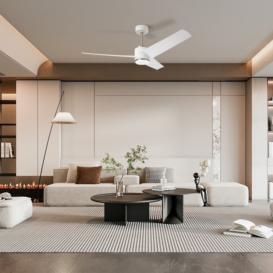 Immax NEO 07282L - LED+CCT Stmívatelný stropní ventilátor BEAUTY LED/18W/230V 3000/4000/6000K Wi-Fi Tuya + dálkové ovládání
