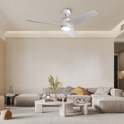 Immax NEO 07282L - LED+CCT Stmívatelný stropní ventilátor BEAUTY LED/18W/230V 3000/4000/6000K Wi-Fi Tuya + dálkové ovládání
