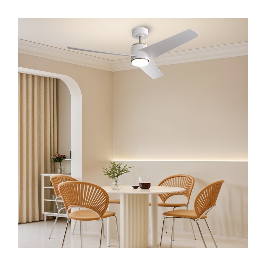 Immax NEO 07282L - LED+CCT Stmívatelný stropní ventilátor BEAUTY LED/18W/230V 3000/4000/6000K Wi-Fi Tuya + dálkové ovládání