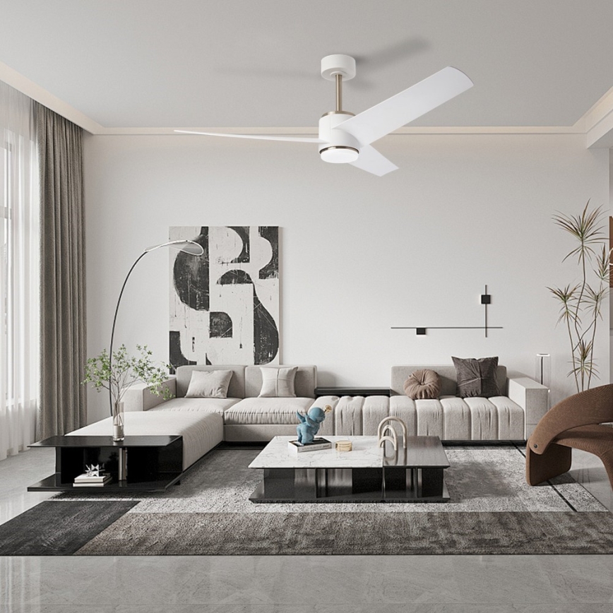 Immax NEO 07282L - LED+CCT Stmívatelný stropní ventilátor BEAUTY LED/18W/230V 3000/4000/6000K Wi-Fi Tuya + dálkové ovládání